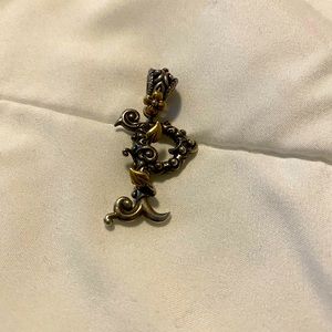 Bixby sterling / 18 gold P pendant . Like new 100